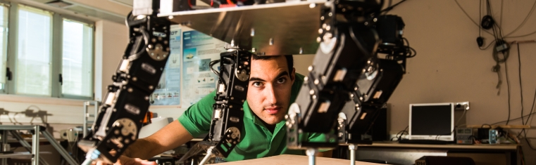 Robots in Amir Shapiro's lab